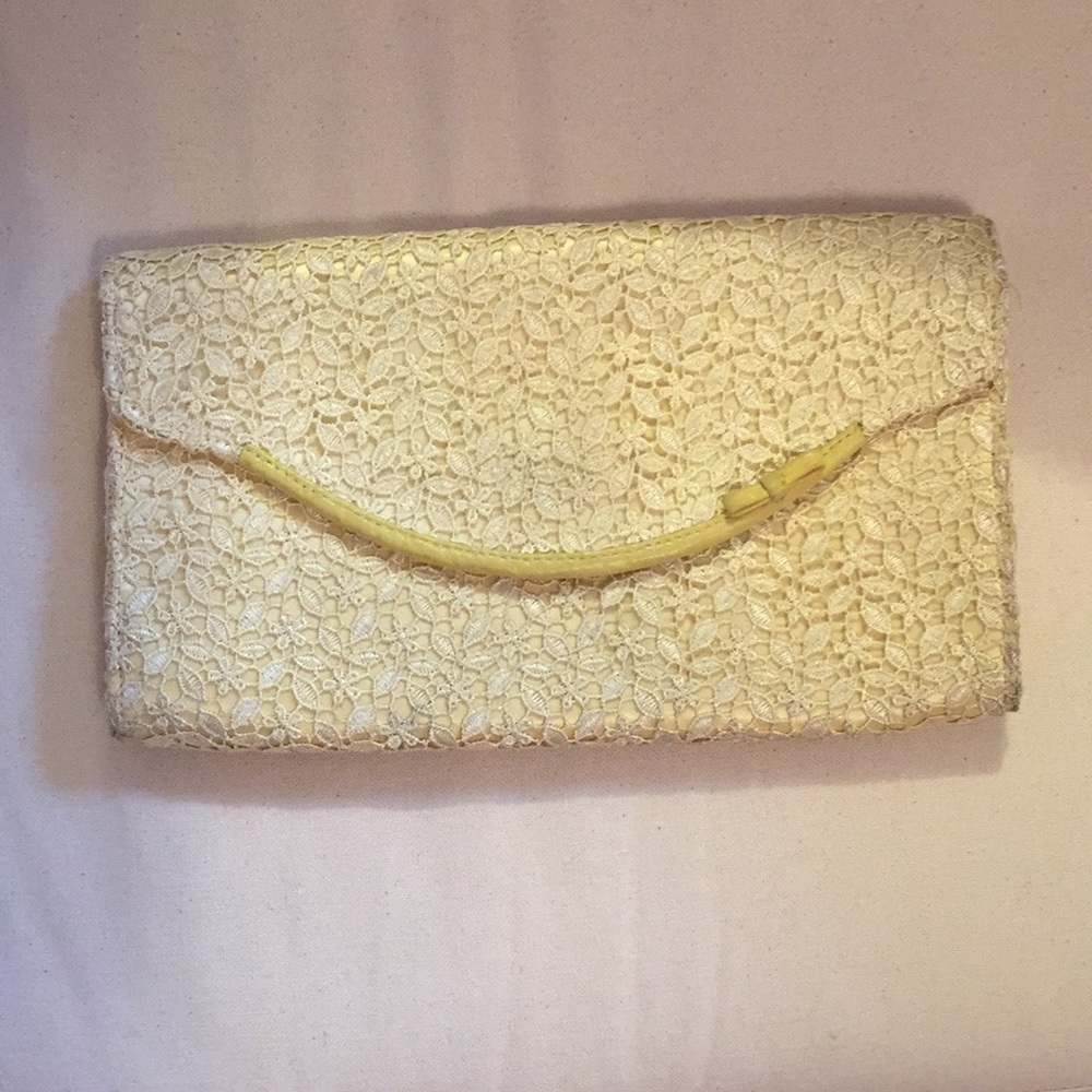 Banana Republic Canary yellow clutch
